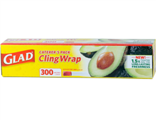 Glad Wrap Clear Cling Wrap BPAFree Microwave Ready 33cm x 300m Box