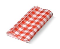 Gingham Napkins GPROOF 12 RED WHITE CHECK 200 X 330 PKT 1000