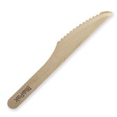BioPak 16Cm Knife 100 Pack  Wood