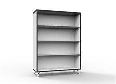 Rapid Infinity Bookcase  1200mm H x 900mm W x 315mm D Natural White
