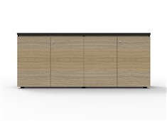 Rapid Infinity Swing Door Cupboard  1800mm W x 450mm D x 730mm H Natural Oak
