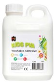 Educational Colours Kids Glue PVA Washable 1L White