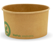 BioPak BioBowl Kraft Bowl Large 1000ml Pack 50 Sold as Pack 50 400 in a Carton