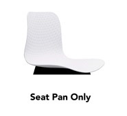 Lucid Chair Seat Pan  White