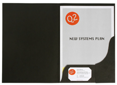 Presentation Folder 1102102 A4 Leathergrian Professional Series Black Pk20