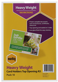 Marbig Card Holder A5 213x148mm Clear 10 Pack