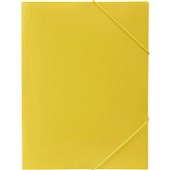 Marbig Document File Wallet A4 Elastic Closure Yellow