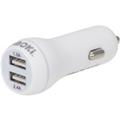 Moki Dual USB Car Charger White