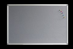 Rapidline Pinboard  2400mm W x 1200mm H Grey Upholstery