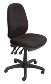 PO500 High Back Heavy Duty Ergo Chair  Black Fabric