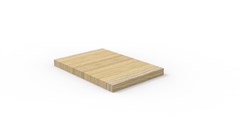 Rapid Worker Pigeon Hole Shelf  Natural Oak