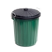 Sabco Plastic Garbage Bin 75L Green Each