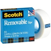 Scotch Magic Tape 811 19mm Box 12