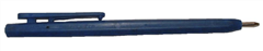 Eco Pen with Clip Metal Dectable Blue Ink 50 Pack