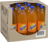 SUNKIST ORANGE SOFT DRINK 125L CARTON OF 12