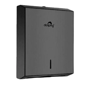 Dolphy Matte Black Stainless Steel Slimline Paper Towel Dispenser