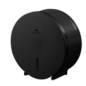 Dolphy Matte Black Stainless Steel Jumbo Toilet Roll Dispenser