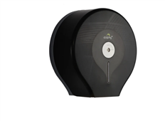 Dolphy Black Jumbo Plastic Toilet Roll Dispenser