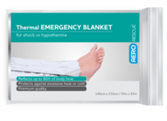AeroRescue Emergency Thermal Blankets 140 x 210cm Each