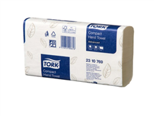 Tork Compact Interleaved  Advanced 1ply 90 towels ppack 24 packs pcarton 245cm x 19cm