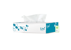 Livi 1301 Facial Tissues 2 Ply 100 Sheet Each Sold as Each 48 in a Carton