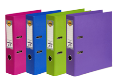 Marbig Lever Arch File A4 Assorted Colours