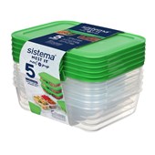 Sistema 870ml Meal Nest It Container Pack 5