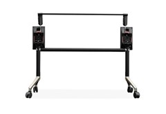 Typhoon Flip Table Frame  Black PC  Polished Aluminum To Suit 1800mm W Table Tops