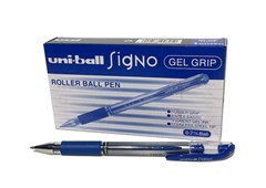 Uniball UM151 Signo Gel Retractable Pen Blue 12 Box
