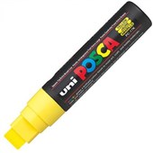 Uni Posca Marker 15mm Chisel Point Yellow each