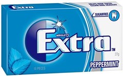 Wrigleys Extra Peppermint Gum Sold as Each 24 in a Pack