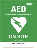 Aero Poly AED On Site Wall Sign
