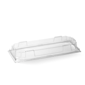 BioPak BioBoard Long PLA Sushi Tray Lid Sleeve 50 Sold as Sleeve 50 6 in a Carton