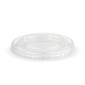 BioPak BioCup 105mm Clear PET Flat Cold Paper Lid Sleeve 50 Sold as Sleeve 50 20 in a Carton