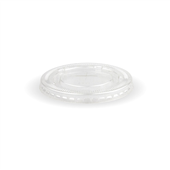 BioPak BioCup 90mm Clear PET Flat Cold Paper Lid Sleeve 100 Sold as Sleeve 100 10 in a Carton