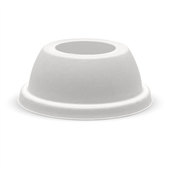 BioPak BioCup 90mm Plant Fibre Wide Hole Dome Cold Paper Lid Sleeve 46 Sold as Sleeve 46 30 in a Carton