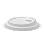 BioPak BioCup 90mm Large White Plant Fibre Strawless Lid Sleeve 50 Sold as Sleeve 50 20 in a Carton