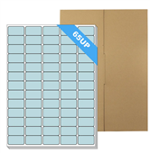 Custom Label 65up 381212mm Tint Blue Pk100