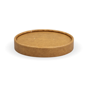 BioPak BioBowl 250ml  8oz Kraft Paper Lid Sleeve 25 Sold as Sleeve 25 20 in a Carton