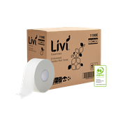 Livi 1100E Jumbo Embossed 2 Ply Toilet Roll Carton 8 36 per Pallet